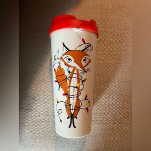 Kate Spade Festive Foxes Thermal Mug